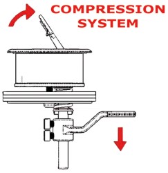 L&T flush latch w/compr.system 